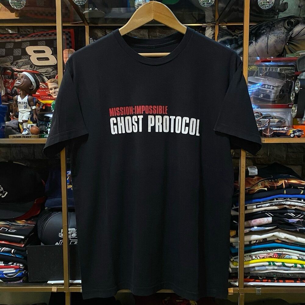 T-Shirt Mission Impossible Ghost Protocol Movie Promo T-Shirt Medium 2011 Black